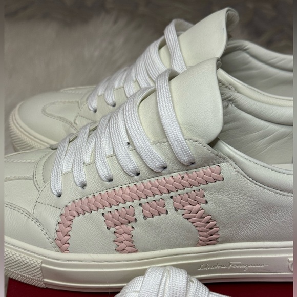 Pedros Bicolor Gancini Low-top Sneakers In White - Picture 5 of 6